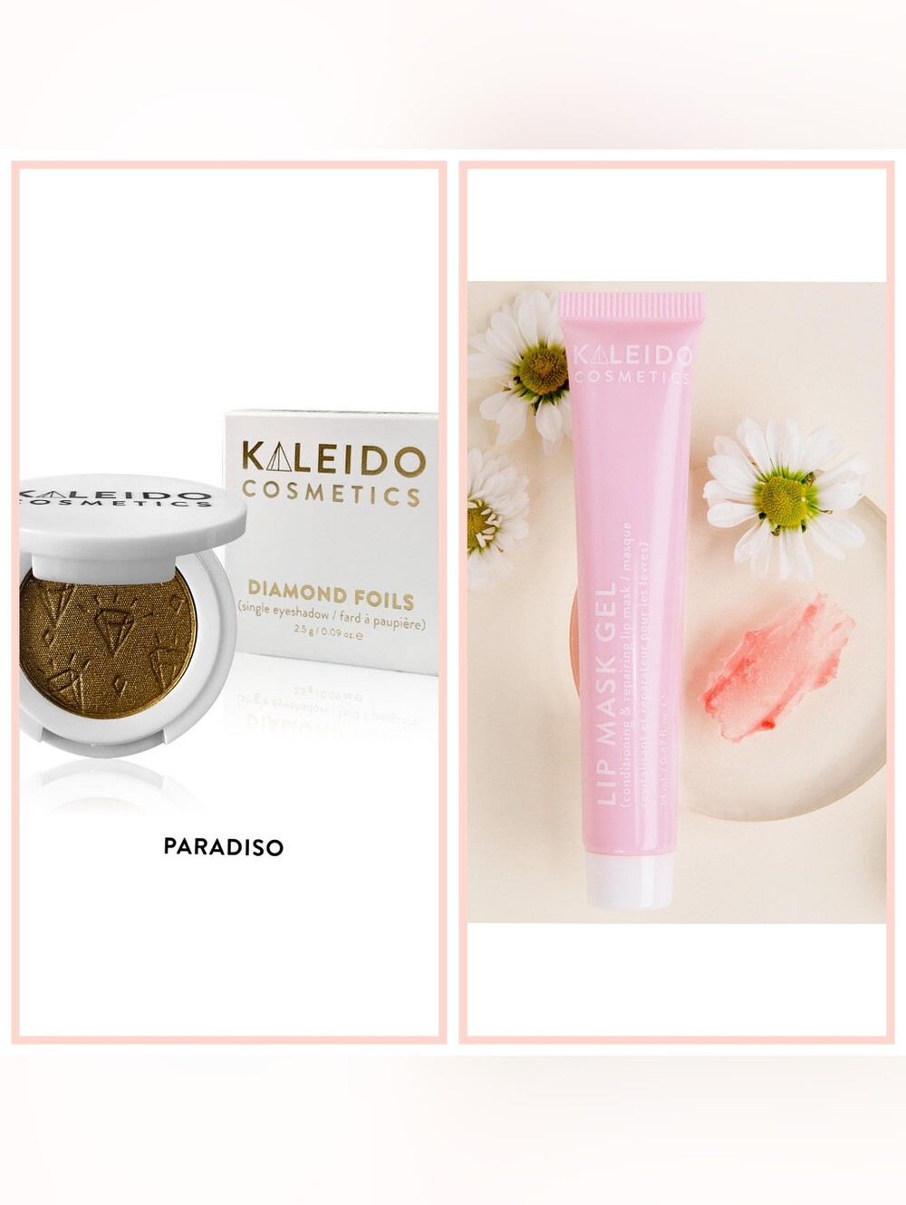 Kaleido Cosmetics 2 Pack - Limited Edition Eyeshadow & Lip Mask Gel